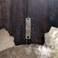Load image into Gallery viewer, Drum Key Necklace - Reclaimed Cymbal Necklace