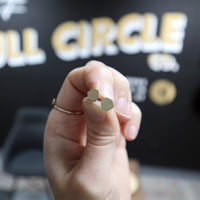 Load image into Gallery viewer, Hexagon Stud - Reclaimed Cymbal Earrings