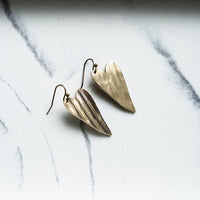Load image into Gallery viewer, Heart - Reclaimed Cymbal Earrings