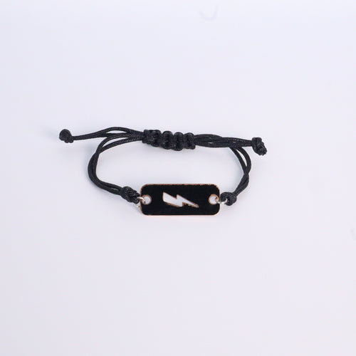 Black Bolt - Reclaimed Cymbal Bracelet