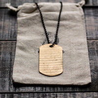 Load image into Gallery viewer, Dogtag - Reclaimed Cymbal Necklace