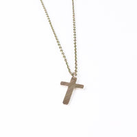 Load image into Gallery viewer, Cross - Reclaimed Cymbal Necklace