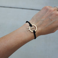 Load image into Gallery viewer, Cross Stick - Reclaimed Cymbal Bracelet