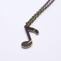 Load image into Gallery viewer, Dark Off Beat - Reclaimed Cymbal Necklace