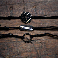 Load image into Gallery viewer, Dark Circle - Reclaimed Cymbal Bracelet