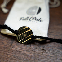 Load image into Gallery viewer, Dark Circle - Reclaimed Cymbal Bracelet