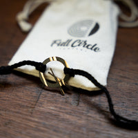 Load image into Gallery viewer, Dark Cross Stick - Reclaimed Cymbal Bracelet