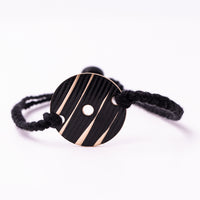 Load image into Gallery viewer, Dark Circle - Reclaimed Cymbal Bracelet