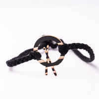 Load image into Gallery viewer, Dark Cross Stick - Reclaimed Cymbal Bracelet