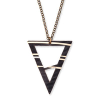 Load image into Gallery viewer, Dark Downbeat - Reclaimed Cymbal Necklace