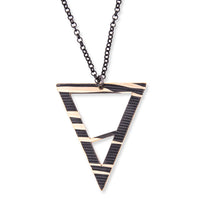 Load image into Gallery viewer, Dark Downbeat - Reclaimed Cymbal Necklace