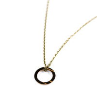 Load image into Gallery viewer, Dark Hoop - Reclaimed Cymbal Necklace