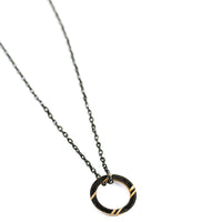 Load image into Gallery viewer, Dark Hoop - Reclaimed Cymbal Necklace