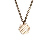 Load image into Gallery viewer, Honeycomb - Reclaimed Cymbal Necklace