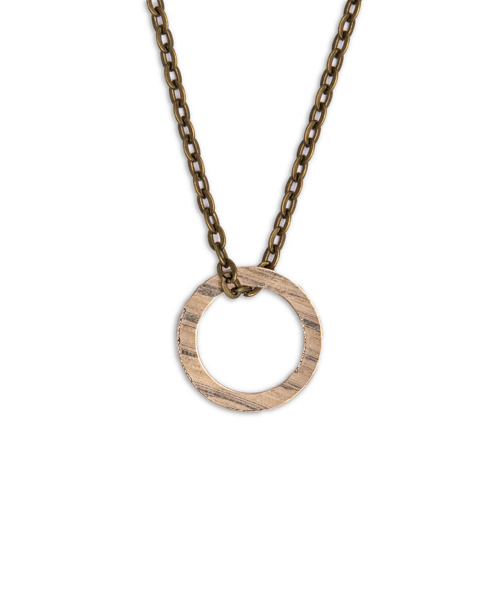 Hoop Reclaimed Cymbal Necklace Full Circle Co.