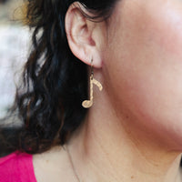 Load image into Gallery viewer, Off Beat - Reclaimed Cymbal Earrings