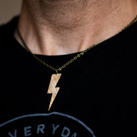Load image into Gallery viewer, Bolt - Reclaimed Cymbal Necklace
