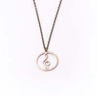Load image into Gallery viewer, Treble - Reclaimed Cymbal Necklace