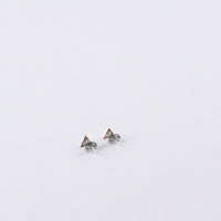 Load image into Gallery viewer, Triangle Stud - Reclaimed Cymbal Earrings
