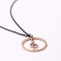 Load image into Gallery viewer, Treble - Reclaimed Cymbal Necklace