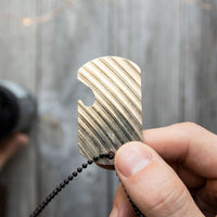 Load image into Gallery viewer, Dogtag Chain  - Reclaimed Cymbal Bottle Opener