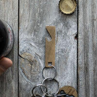 Load image into Gallery viewer, Keychain  - Reclaimed Cymbal Bottle Opener