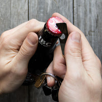 Load image into Gallery viewer, Keychain  - Reclaimed Cymbal Bottle Opener