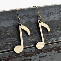 Load image into Gallery viewer, Off Beat - Reclaimed Cymbal Earrings