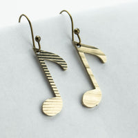 Load image into Gallery viewer, Off Beat - Reclaimed Cymbal Earrings