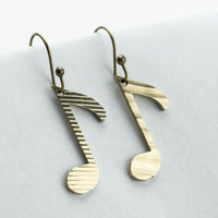 Load image into Gallery viewer, Off Beat - Reclaimed Cymbal Earrings