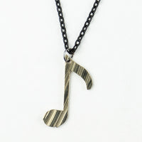 Load image into Gallery viewer, Off Beat - Reclaimed Cymbal Necklace