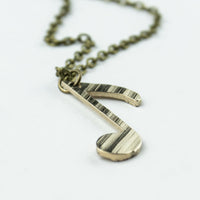 Load image into Gallery viewer, Off Beat - Reclaimed Cymbal Necklace