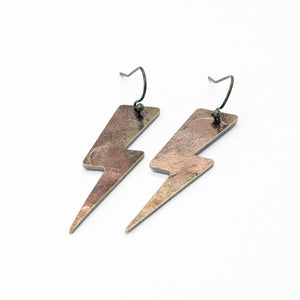 B Side Bolt Earrings #965