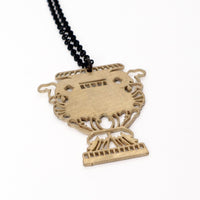 Load image into Gallery viewer, The Home Team Sigil - Reclaimed Cymbal Necklace