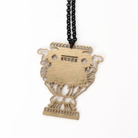 Load image into Gallery viewer, The Home Team Sigil - Reclaimed Cymbal Necklace