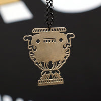 Load image into Gallery viewer, The Home Team Sigil - Reclaimed Cymbal Necklace