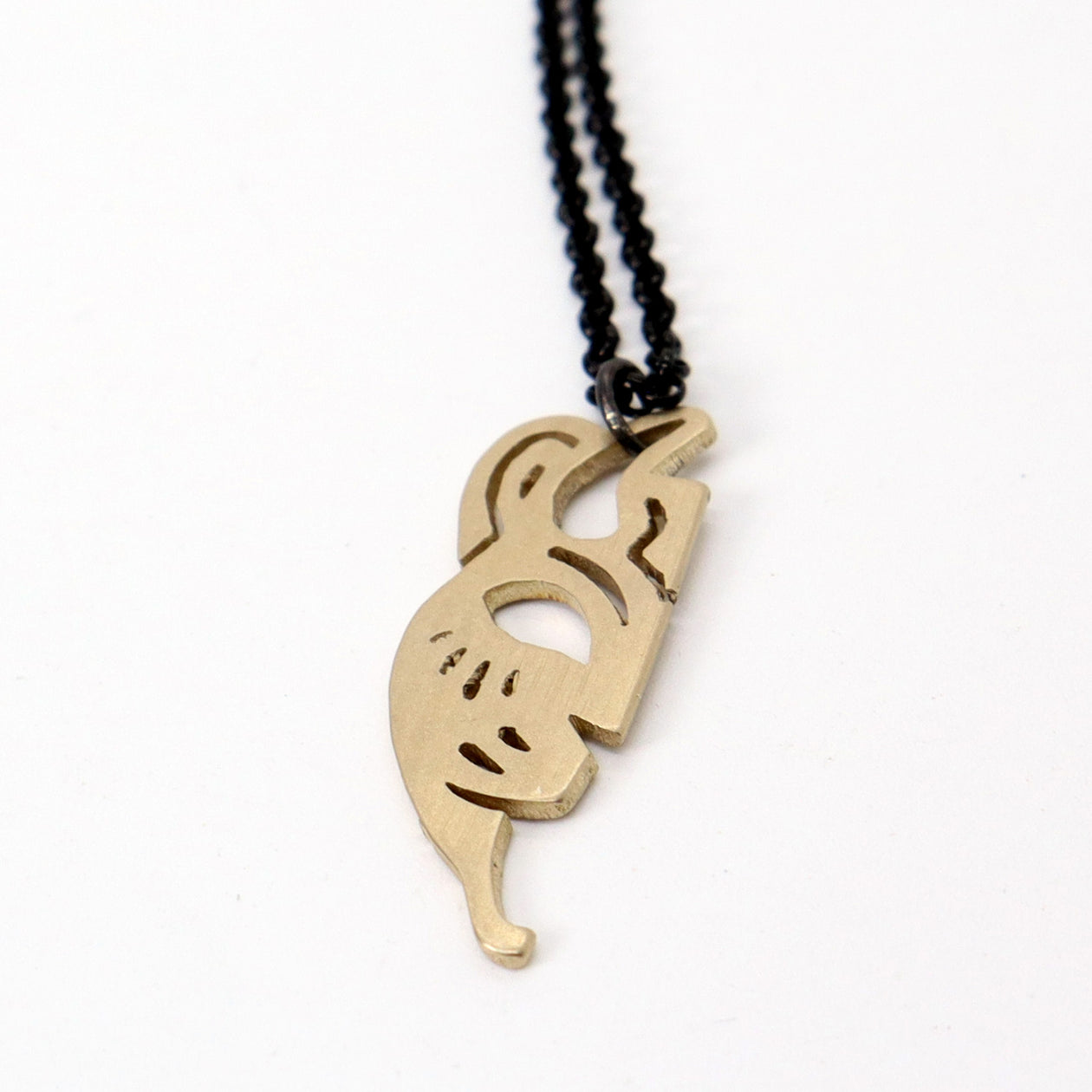 The Home Team Imperfect Mask #107 - Reclaimed Cymbal Necklace