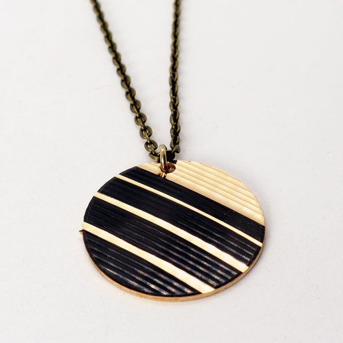 B Side Badge Necklace #981