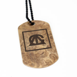 Against The Current Dogtag - Reclaimed Cymbal Necklace