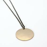 Load image into Gallery viewer, Badge - Reclaimed Cymbal Necklace
