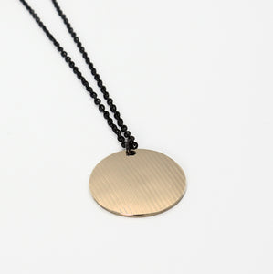 Badge - Reclaimed Cymbal Necklace