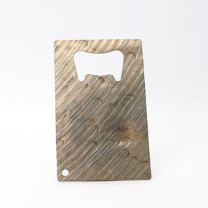 Card Carry  - Reclaimed Cymbal Bottle Opener