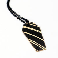 Load image into Gallery viewer, Coffin - Reclaimed Cymbal Necklace