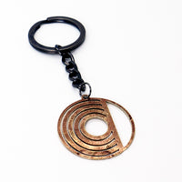 Load image into Gallery viewer, Broken Cymbal Keychain - Reclaimed Cymbal Accessory