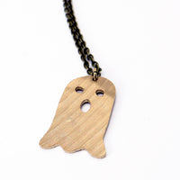 Load image into Gallery viewer, Ghost - Reclaimed Cymbal Necklace