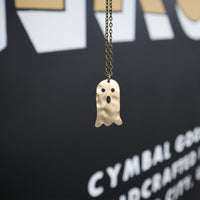 Load image into Gallery viewer, Ghost - Reclaimed Cymbal Necklace