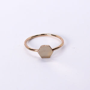 Hexagon Stacking - Reclaimed Cymbal Ring
