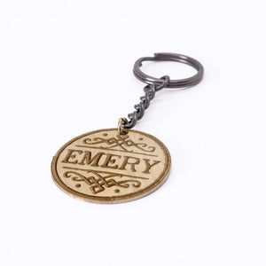 Emery The Question - Reclaimed Cymbal Keychain