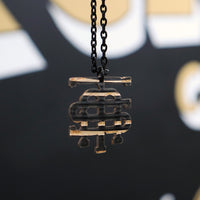 Load image into Gallery viewer, Make Them Suffer - Dark Reclaimed Cymbal Necklace