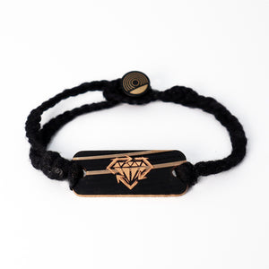Stick To Your Guns Dark Diamond - Reclaimed Cymbal Bracelet
